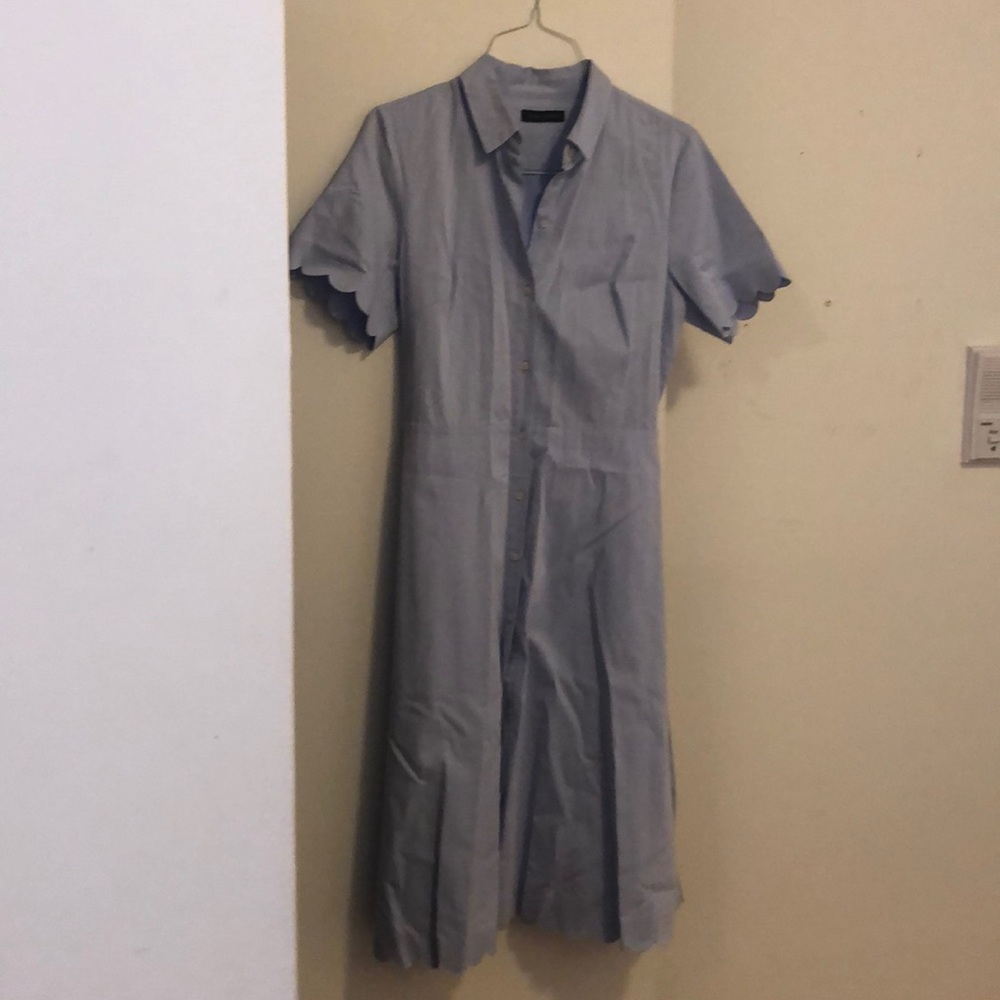 Banana republic 3/4 length dress . Light blue.